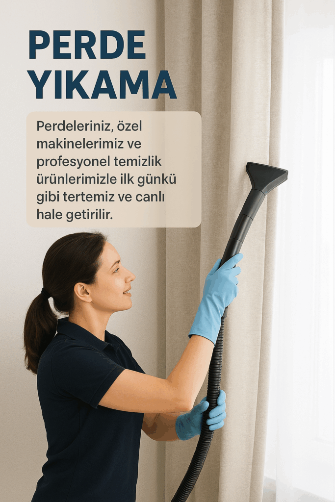 perdeleriniz özel makinelerimiz ile yıkanaır.